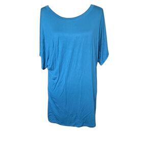 Free to Live Women's Size Large Teal Oversized T-Shirt / Dress